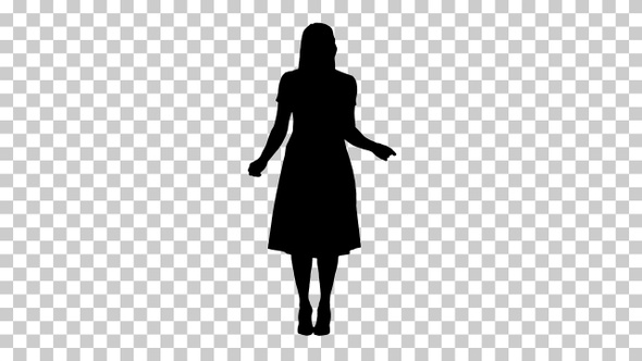 Silhouette Woman, Alpha Channel