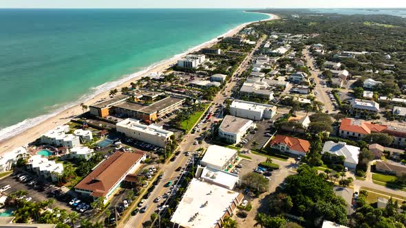 Aerial Video Downtown Vero Beach Fl