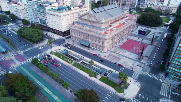 Buenos Aires Argentina. Downtown landscape of tourism landmark city.