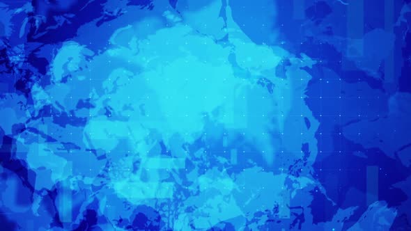 Blue World Map Business Abstract Background