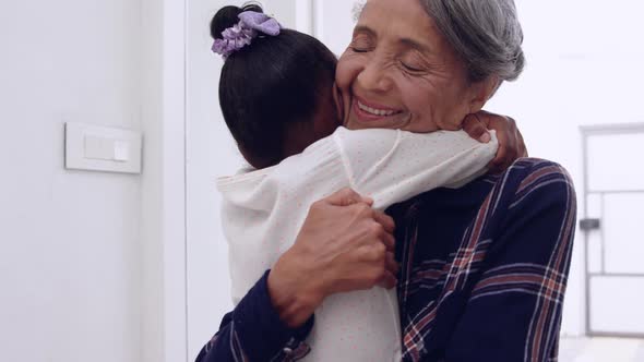 Mature woman and her granddaughter