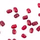 Panning Azuki Bean or Red Bean Seeds Top View on white Background - VideoHive Item for Sale