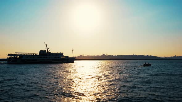 Sunset in Bosphorus Istanbul