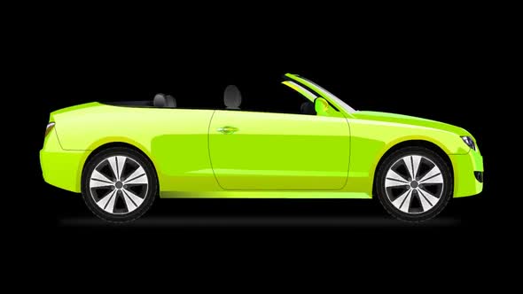 Green Sports Car