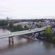 Drone View of the River Thames From the Fulham Railway Bridge in London - VideoHive Item for Sale