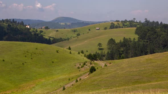 Zlatibor Mountain Landscape Timelapse 