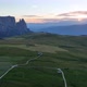 Dolomites cottages under the rugged mountains peaks at sunrise - VideoHive Item for Sale