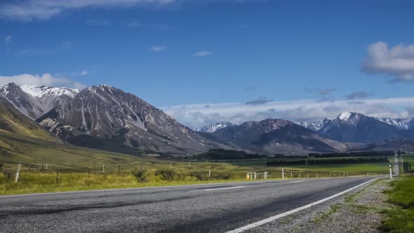 Road to Arthurs Pass timelapse