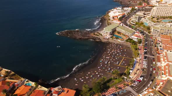 Playa de la Arena in Tenerife, Spain