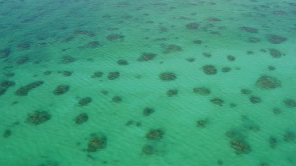 Top view of the sea