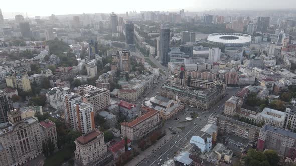 Kyiv - the Capital of Ukraine. Aerial View. Kiev