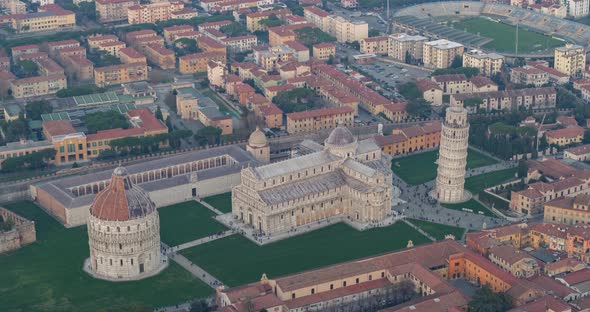 Leaning Tower of Pisa From Above