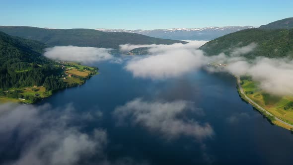 Beautiful Nature Norway over the Сlouds