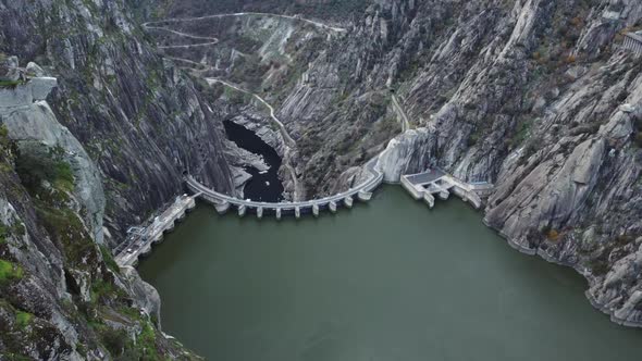 Impressive hydro, Aldeadavila Dam is shared between Spain and Portugal