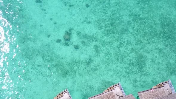Aerial view sky of exotic sea view beach wildlife by blue ocean and sand background