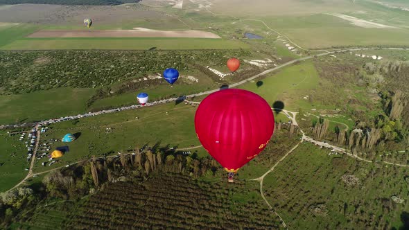 Exploring the beauty of nature above fields