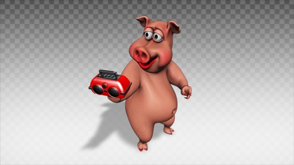 Cartoon Pig - Show Musical Player