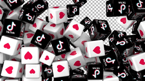 Social Media Icons Transition - Tiktok and Like alt