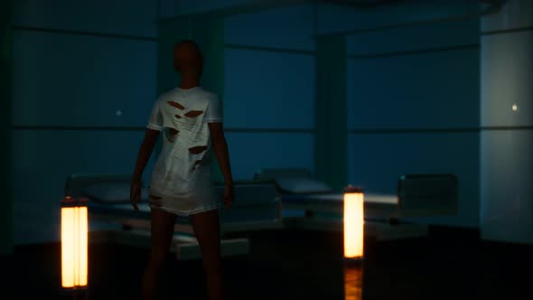 Lost Woman Patient in Hospital alt