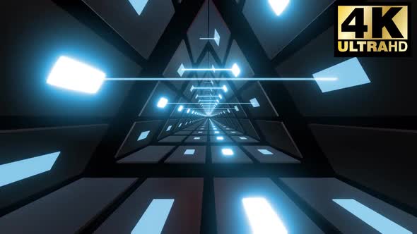 Triangle Light   Neon Shape Tunnel Pack 4k