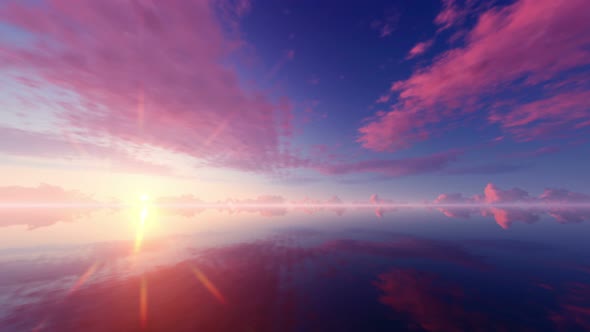 Blue Sea And a Moving Reflection Of Sunlight alt