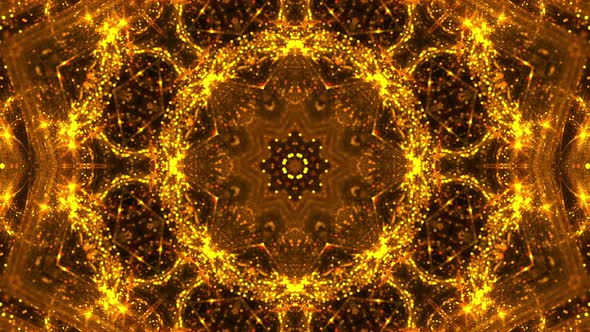 Golden Mandala VJ Loop Background