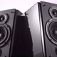 Music Speakers with Vibrating Bass Woofer Slowly Turning Around - VideoHive Item for Sale