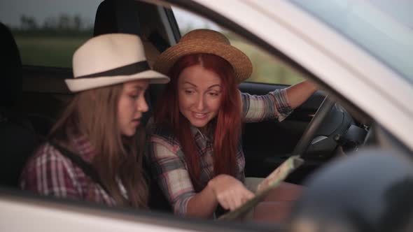 Two Girlfriends Going on Road Trip