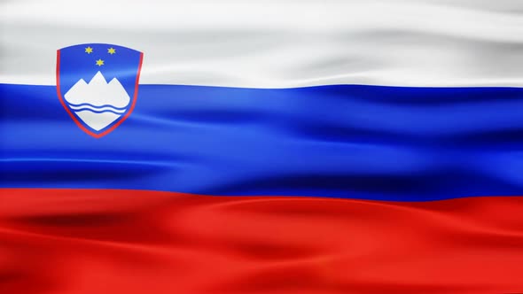 Slovenia Flag Waving