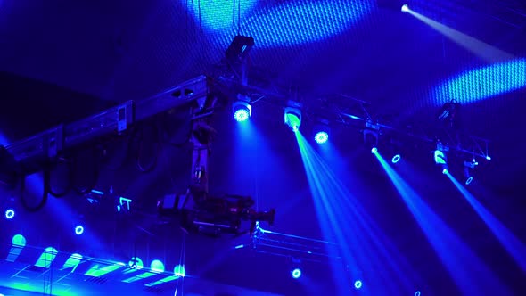 TV show, crane. Video camera on the tap when shooting a television show. Live event