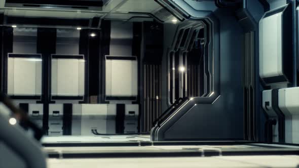 Futuristic Sci Fi Spaceship Interior alt