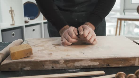 Potter Makes Blank for the Bowl