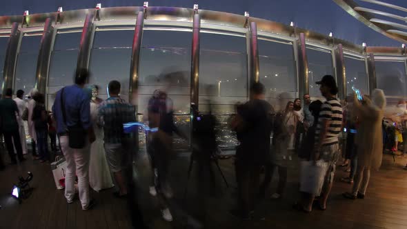 At The Top  Observation Deck of Burj Khalifa at Night