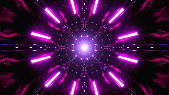 Neon Purple Pink Tunnel