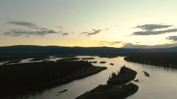 Gorgeous View of Scenic Winding River