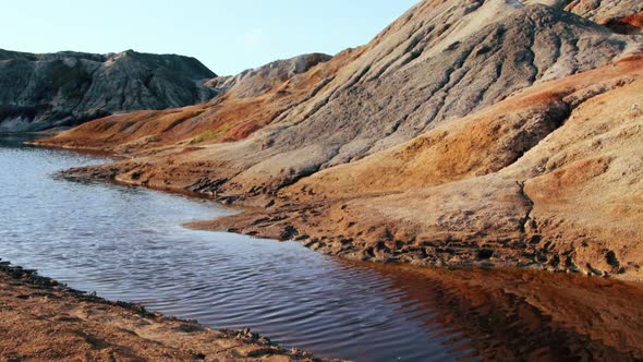 A beautiful lifeless hilly landscape