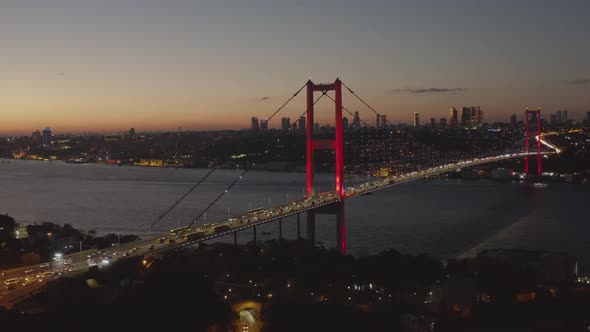 İstanbul Bosphorus Bridge and Sunset