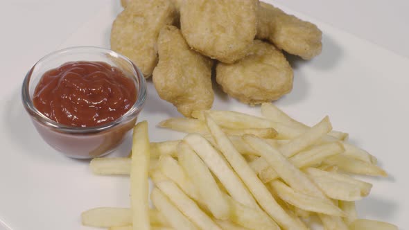 Nuggets, Fries and Ketchup