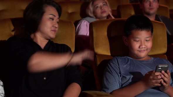 Audience Applauding and Enjoy at the End of Movie