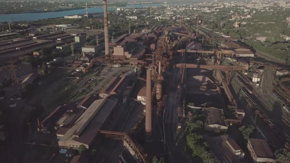 Aerial View of Metallurgical Plant