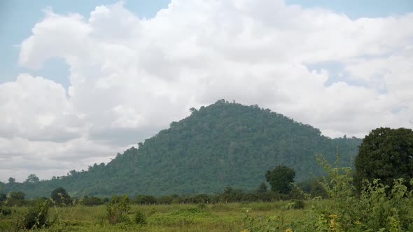 Timelapse of Mountain View from the Side of the Road