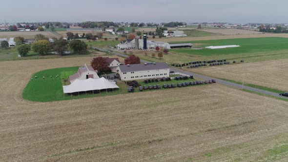 Amish Wedding in an Amish Farm Captured by a Drone