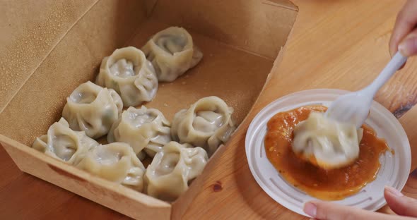 Nepal meat dumpling