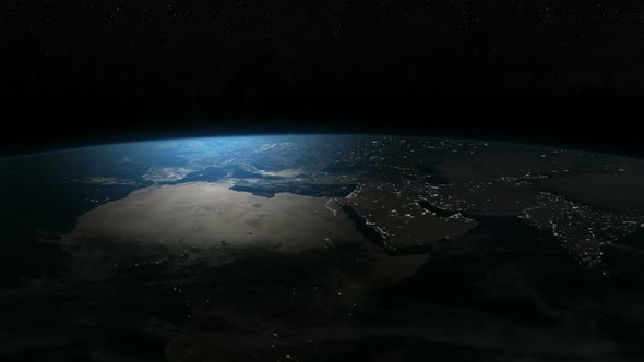 The Earth in the Night, Aerial