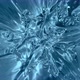 Abstract ice crystal blue background spinning seamless loop - VideoHive Item for Sale