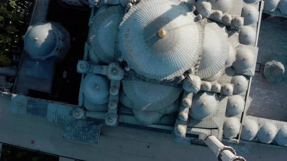 Fatih Mosque Minaret Aerial View