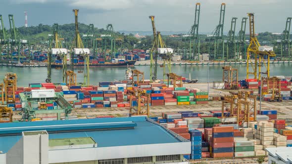 Commercial Port of Singapore Timelapse