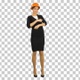 Female architect in hardhat making funny dancing, Alpha Channel - VideoHive Item for Sale