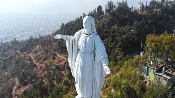 Monument Virgin Immaculate Conception, Hill San Cristobal (Santiago, Chile)