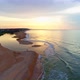 View from above of the seashore at sunset 4K 30fps - VideoHive Item for Sale